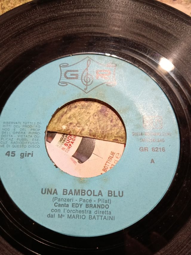 45 giri storici - Una bambola blu / Quando Maria m