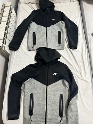 Sudadera Nike Tech Fleece Negra y Gris