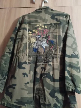 Parka Camuflaje Verde Militar