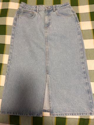 Falda vaquera larga niña