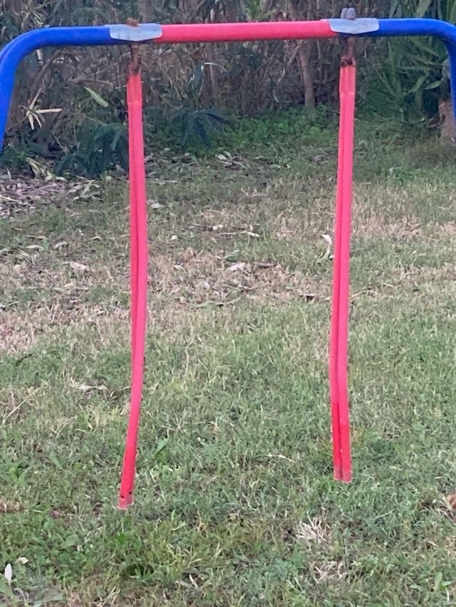 Estructura Columpio Azul y Rojo