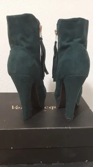 Stivaletti donna verdi con tacco