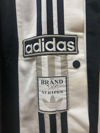 Pantalón Adidas Negro con Rayas Blancas