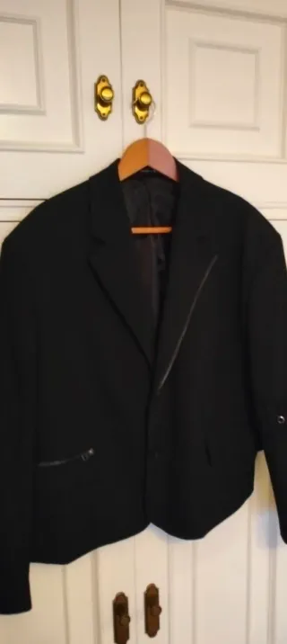 Chaqueta de vestir negra