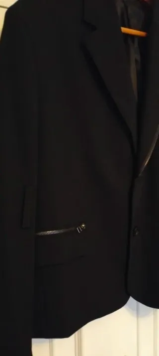 Chaqueta de vestir negra