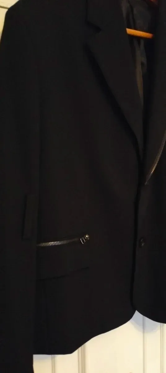 Chaqueta de vestir negra