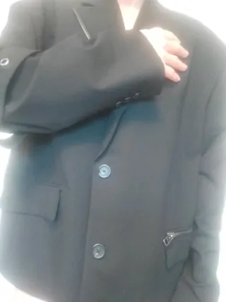 Chaqueta de vestir negra