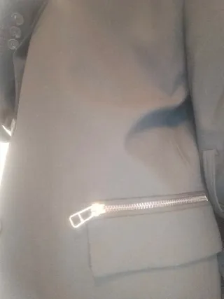 Chaqueta de vestir negra