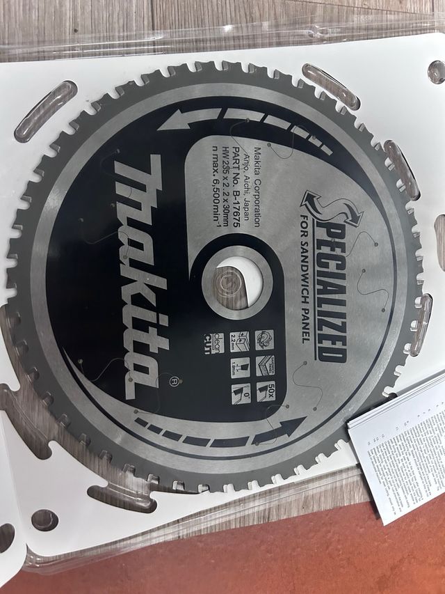 Disco Makita 235x30mm Panel Sándwich