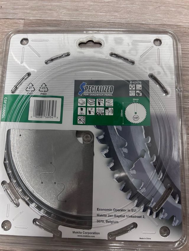 Disco Makita 235x30mm Panel Sándwich