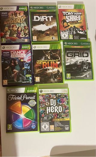 Lote Juegos Xbox 360: Kinect, Carreras, Baile