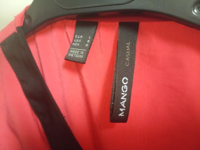 Vestido rojo Mango Talla L