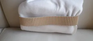 Cinturón de señora caucho beige