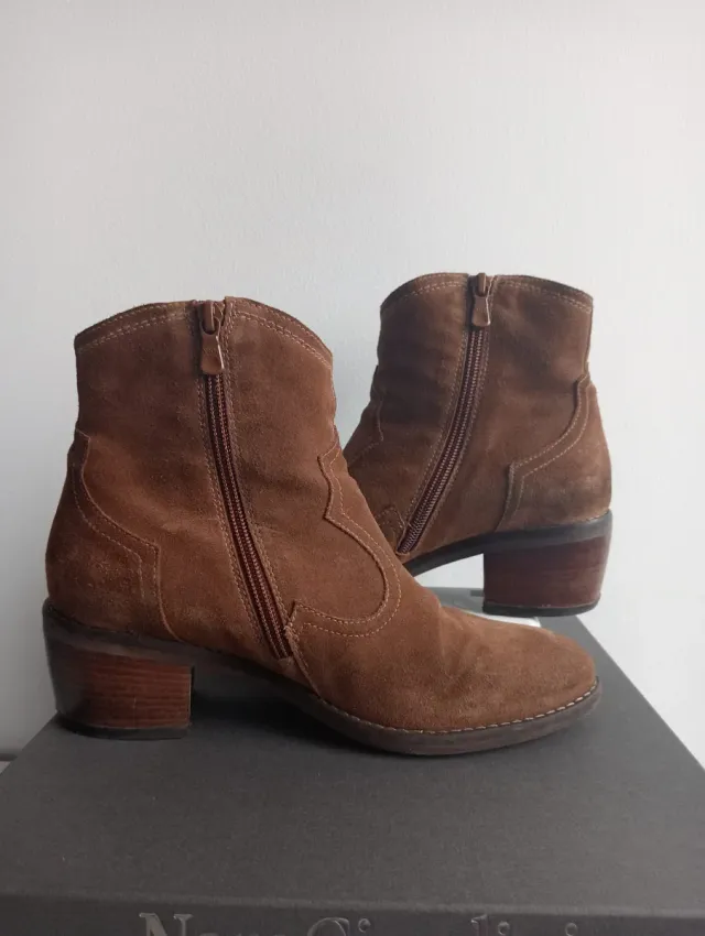 Botas Nero Giardini ante camel talla 38