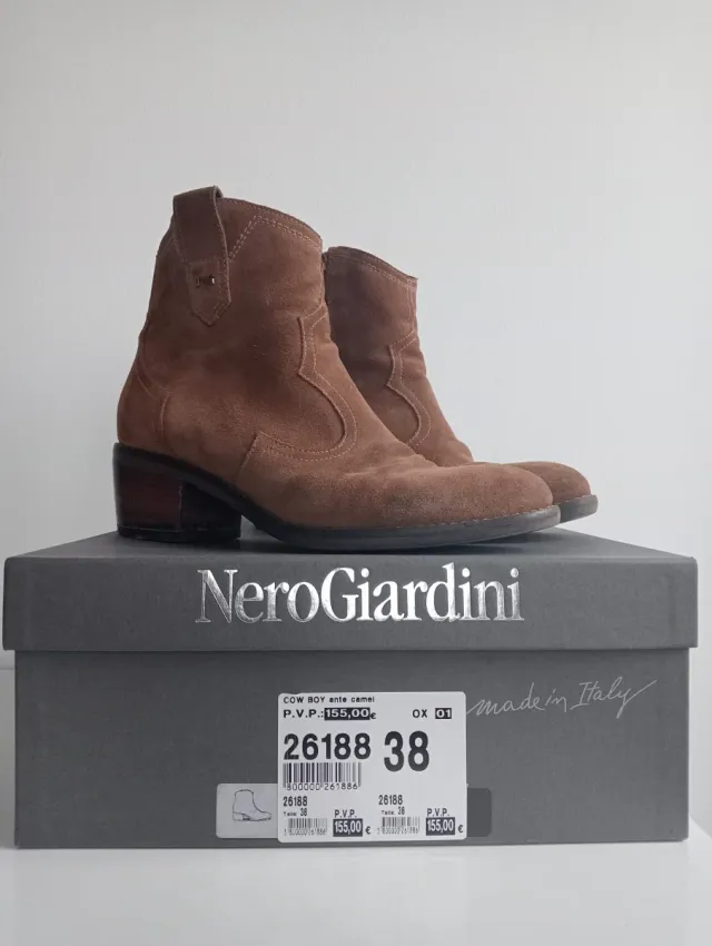 Botas Nero Giardini ante camel talla 38