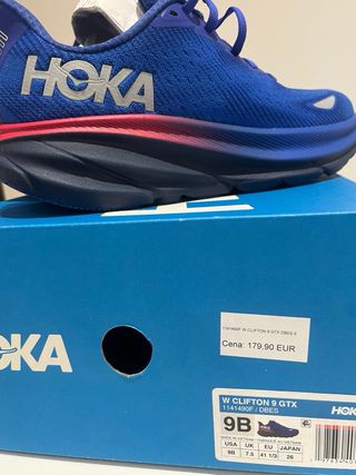 Zapatillas Hoka Clifton 9 GTX Mujer Azul/Fucsia