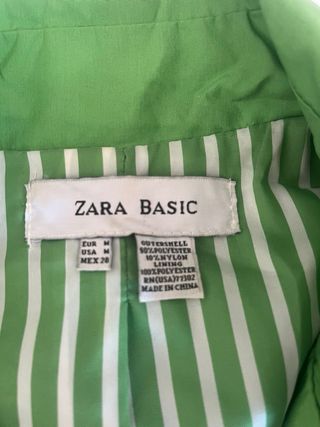 Chaqueta Zara Verde