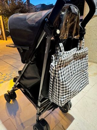 Carrito de bebé paraguas negro