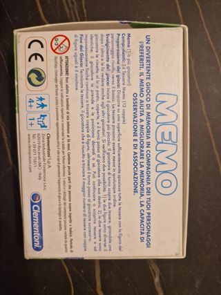 Gioco memory Disney Clementoni con 24 tessere