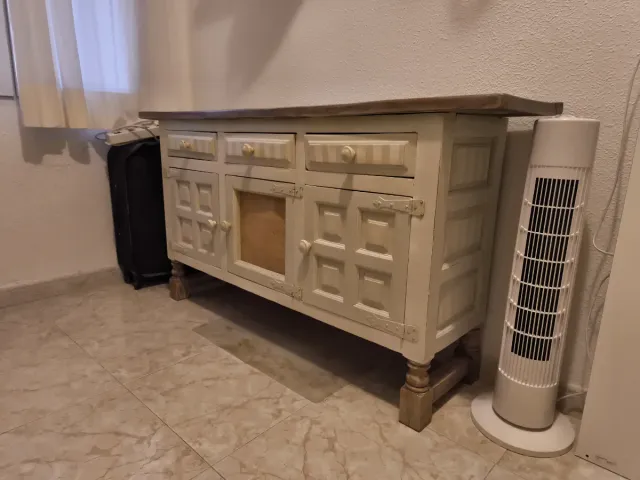 Mueble Castellano Madera Beige/Marrón