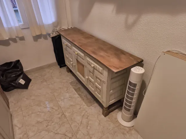 Mueble Castellano Madera Beige/Marrón