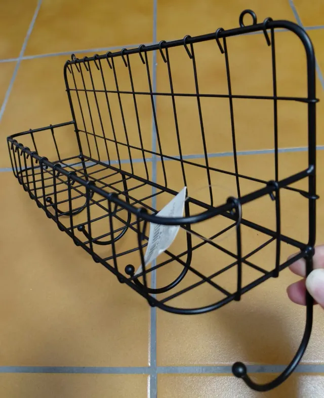 Perchero de pared con 4 ganchos