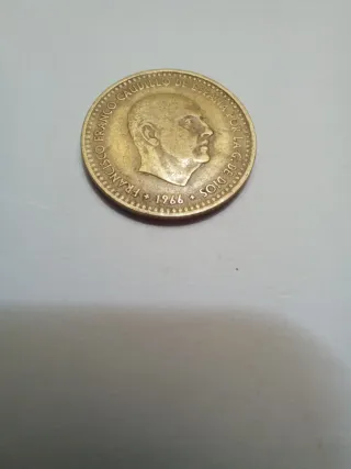 Moneda 1 Peseta 1966 Estrella 71