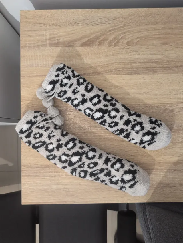 Calzini invernali leopardati