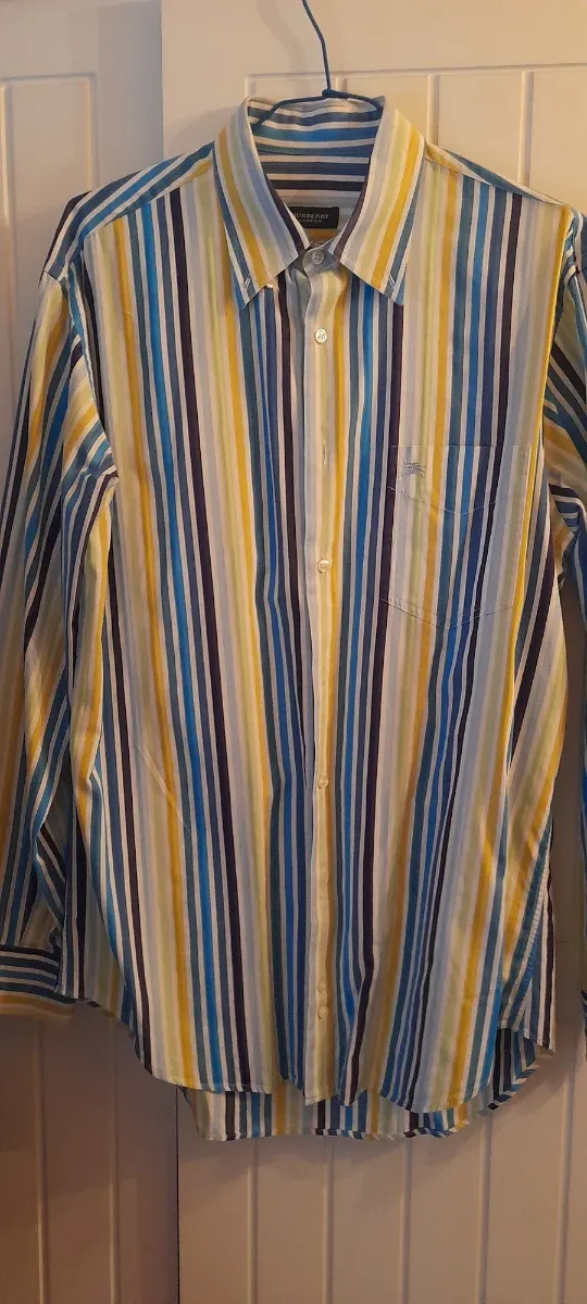 Camisa Burberrys Rayas Multicolor Talla L