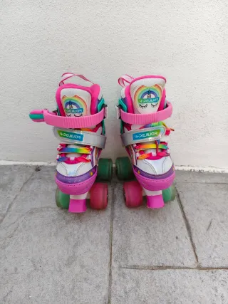 Patines infantiles 4 ruedas unicornio