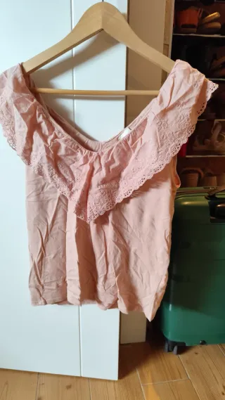 Camiseta tirantes mujer rosa