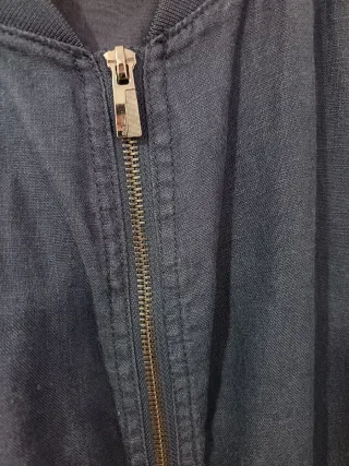 Chaqueta Bomber Azul Zara