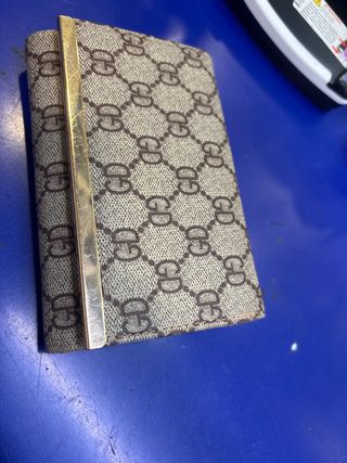 Cartera/Monedero Beige y Dorada