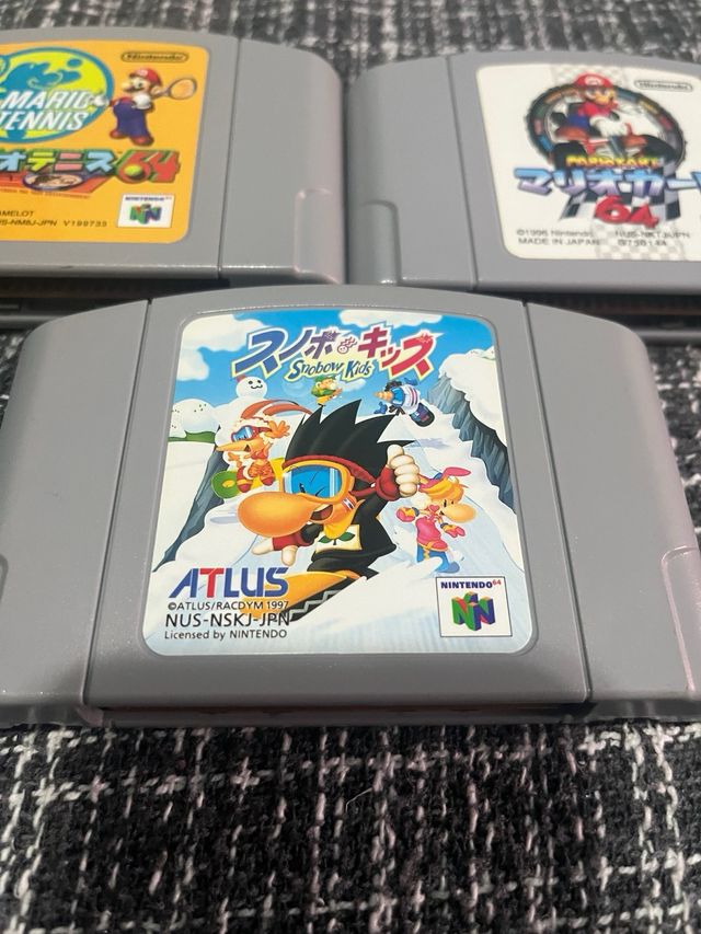 Juegos N64 Japoneses: Mario Tennis, Mario Kart 64,