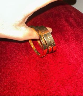 Pulsera Cartier Bañada en Oro