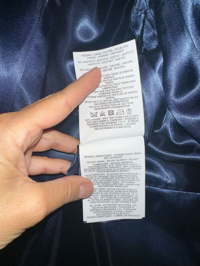 Cappotto Fay blu in panno