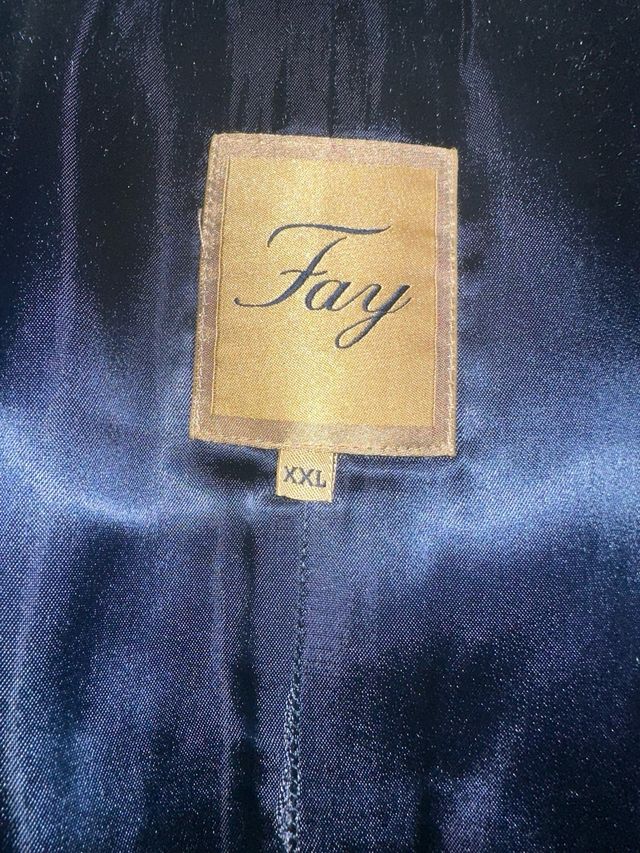 Cappotto Fay blu in panno