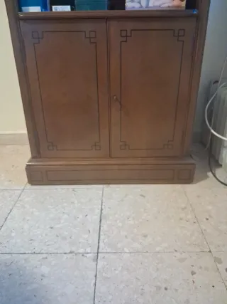 Mueble roble macizo para equipo de música