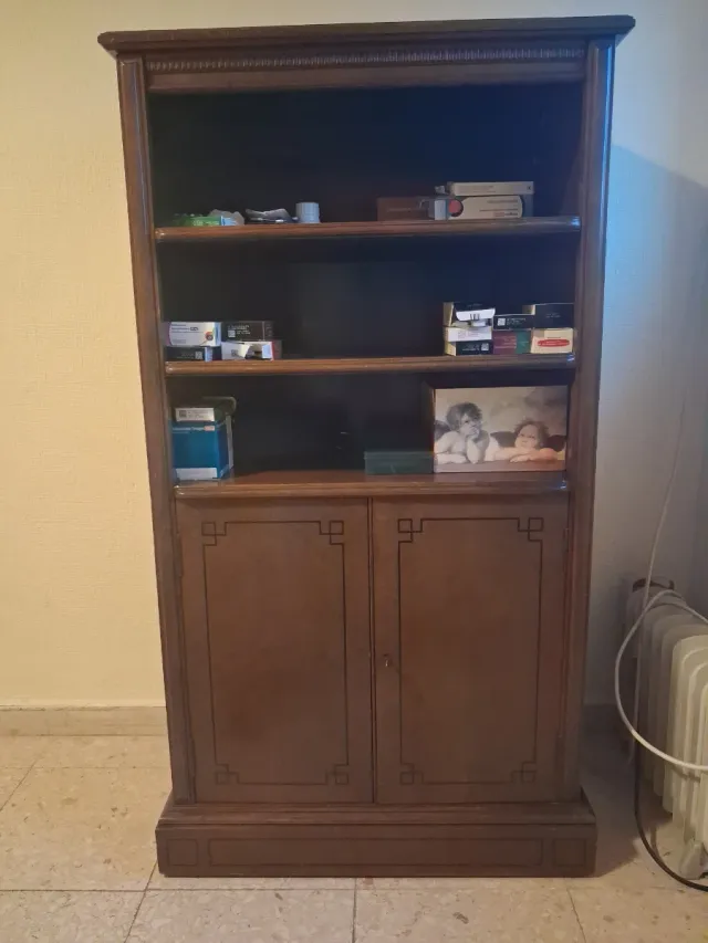 Mueble roble macizo para equipo de música