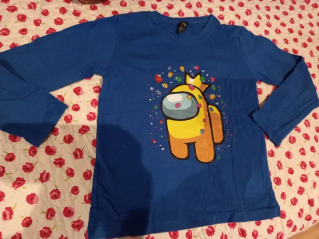 Camiseta Among Us azul 8 años
