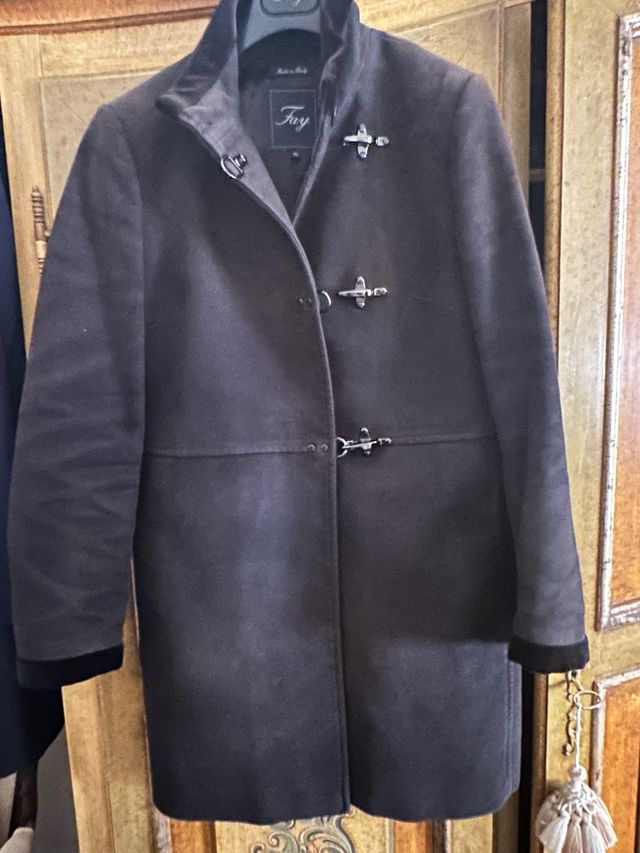 Cappotto Fay velluto nero