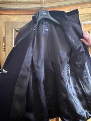 Cappotto Fay velluto nero