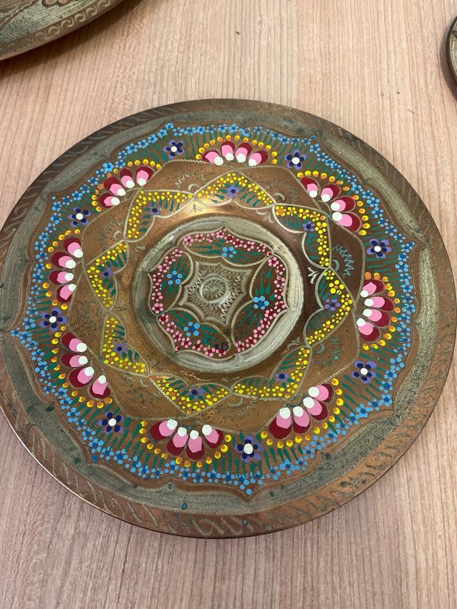 Colección platos turcos cobre varios tamaños