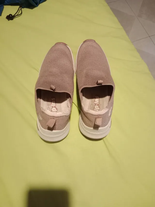 Sneakers Skechers Slip-ins Beige/Rosa Taglia 39