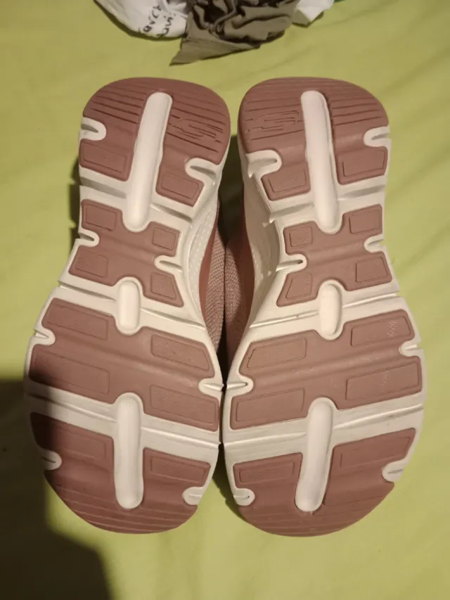 Sneakers Skechers Slip-ins Beige/Rosa Taglia 39