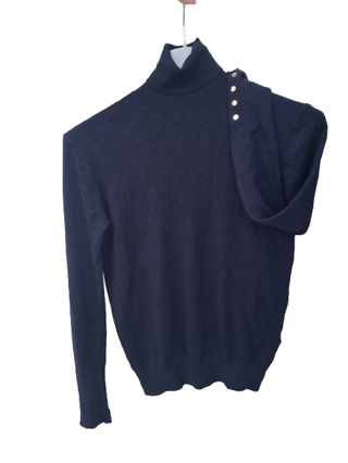 Jersey ZARA cuello alto negro