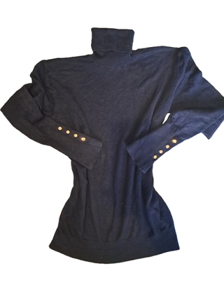 Jersey ZARA cuello alto negro