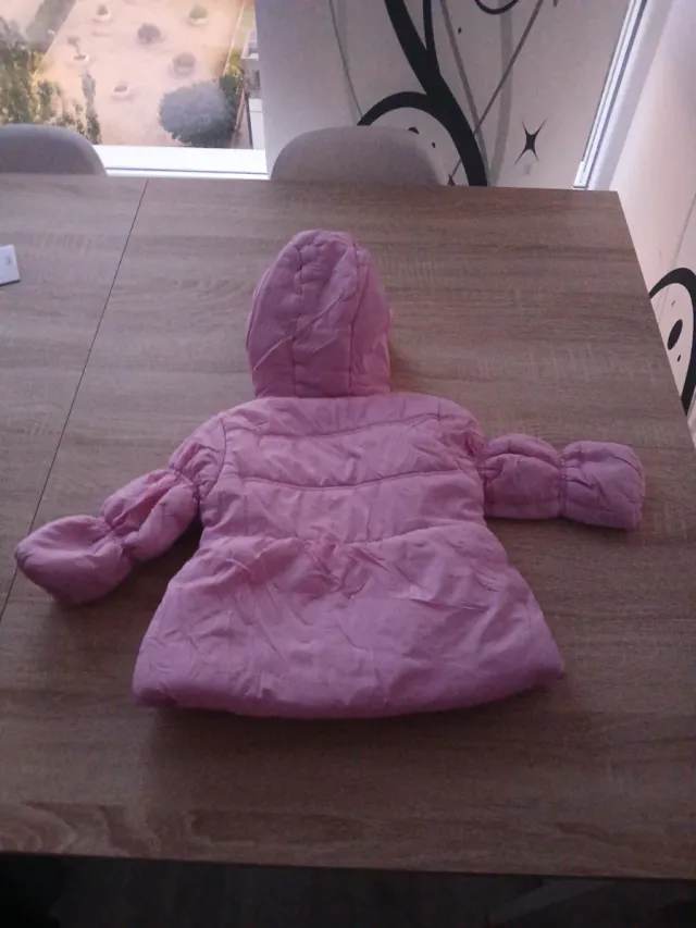 Anorak rosa niña 12 meses / 80 cm