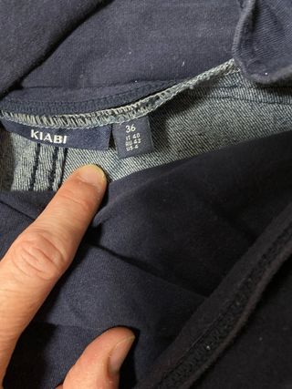 Vaqueros premamá azules