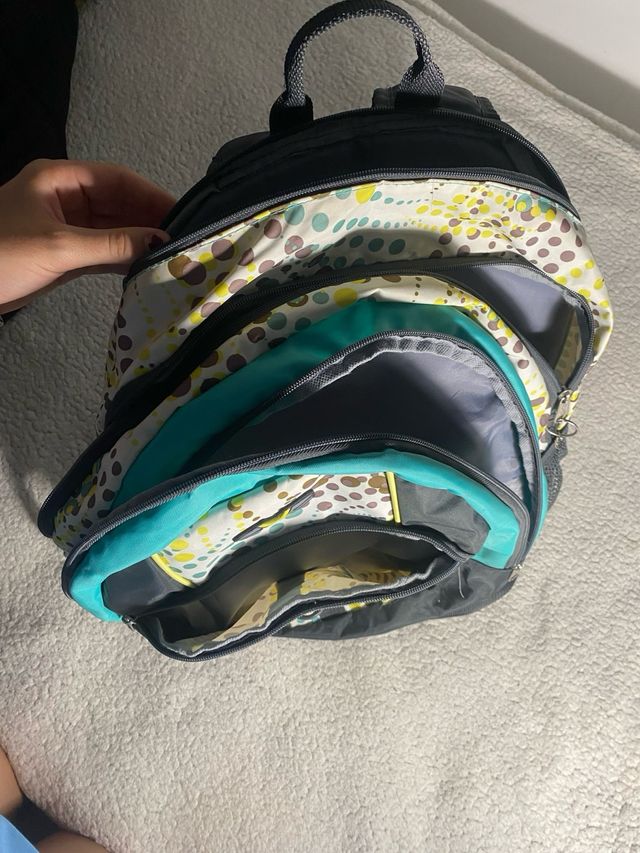 Mochila EXS azul y turquesa